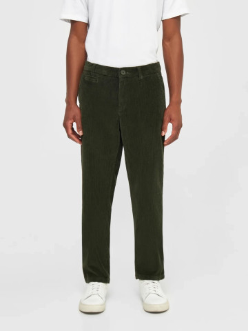 Hose Chuck Regular 8-Wales Corduroy Chino Pants forrest night Knowledge Cotton Apparel