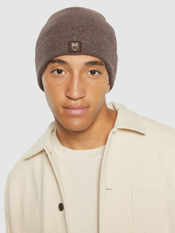 Mütze Double Layer Wool Beanie demitasse Knowledge Cotton Apparel