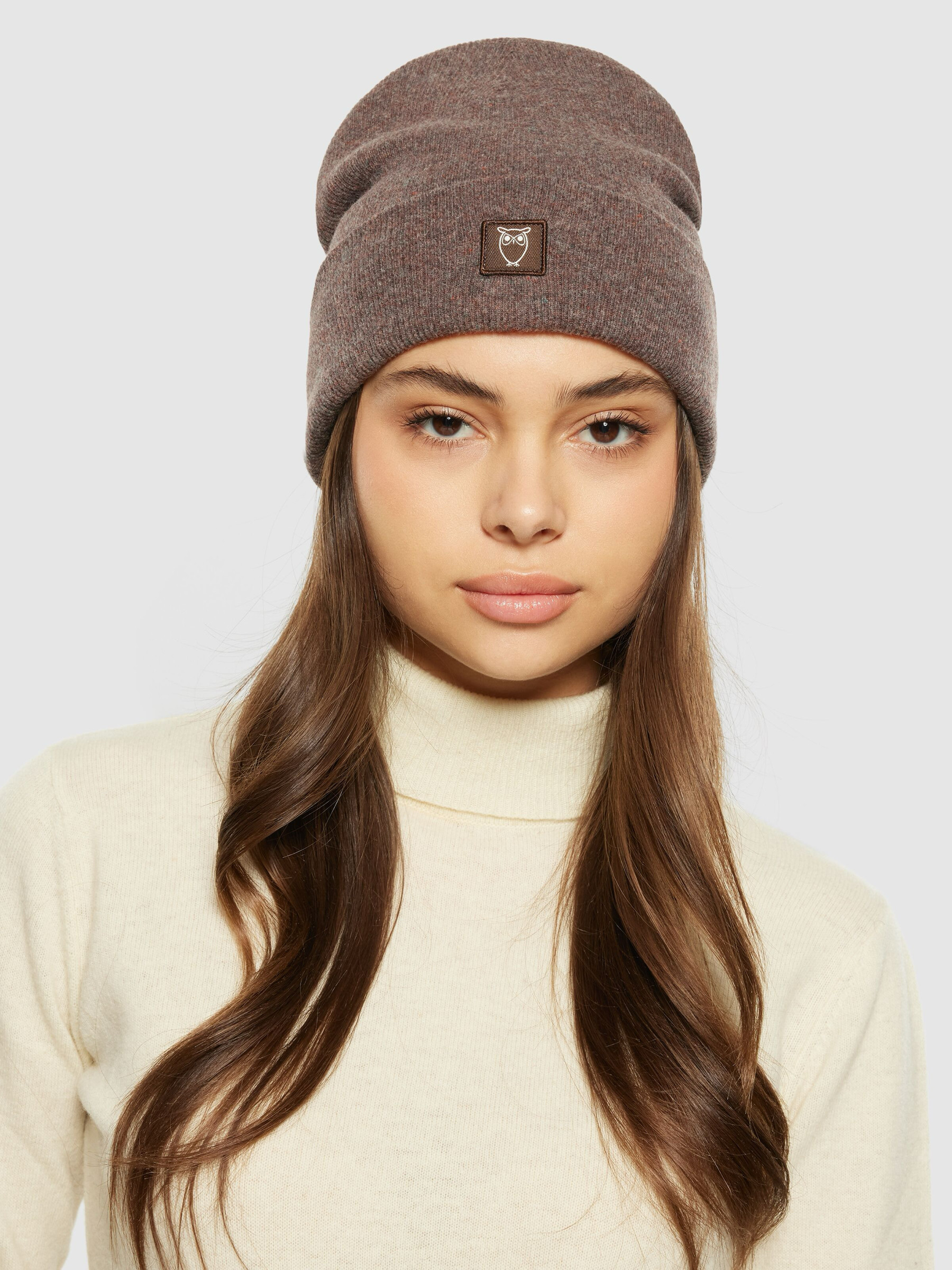 Mütze Double Layer Wool Beanie demitasse Knowledge Cotton Apparel