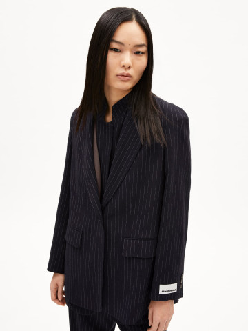 Blazer Mikaala Pinstripe night sky-white Armedangels