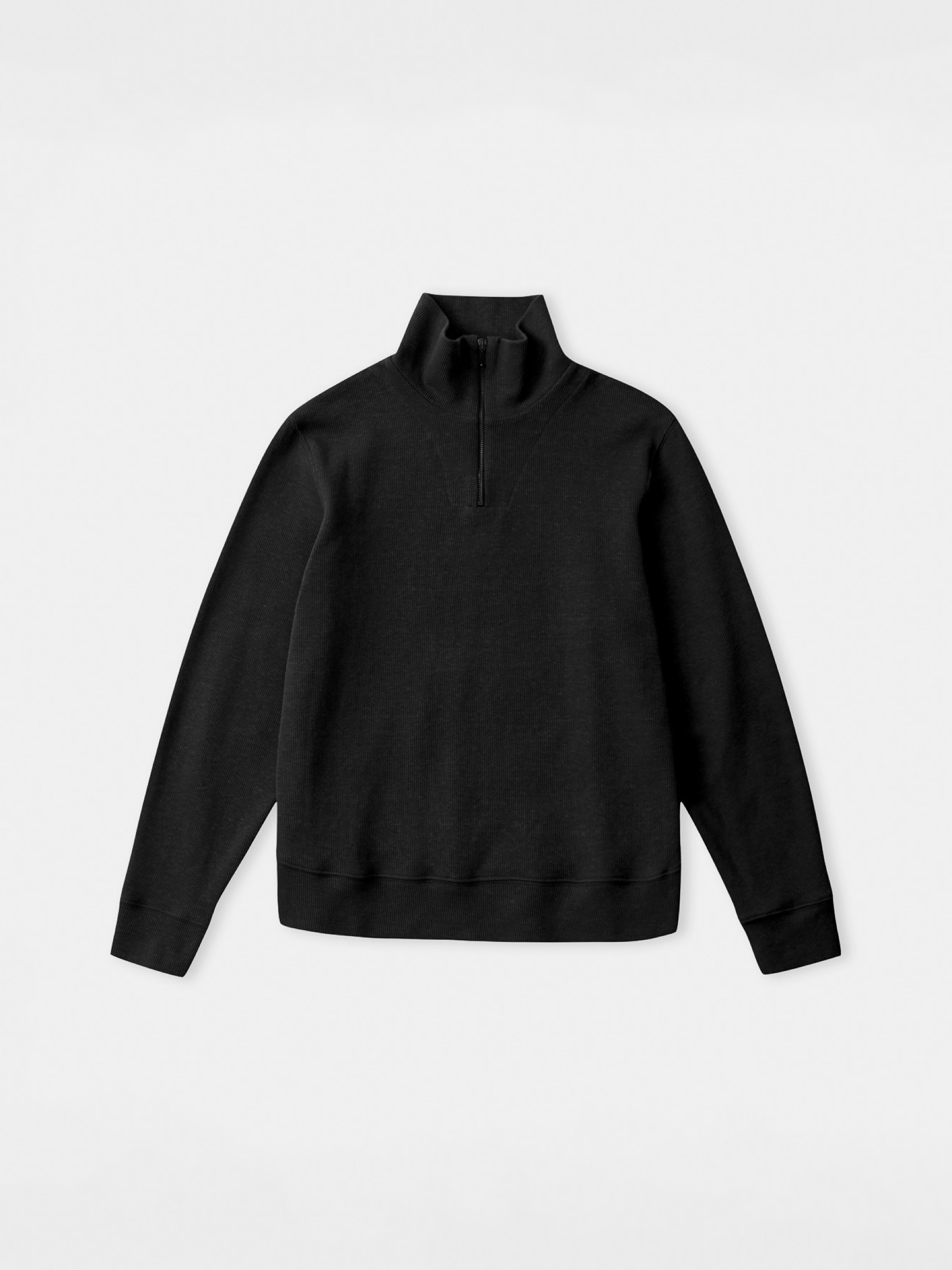 Pullover Noam Half Zip Jumper eco rib black About Companions