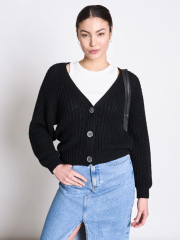 Cardigan Knit Jacket Lena black Jan 'n June