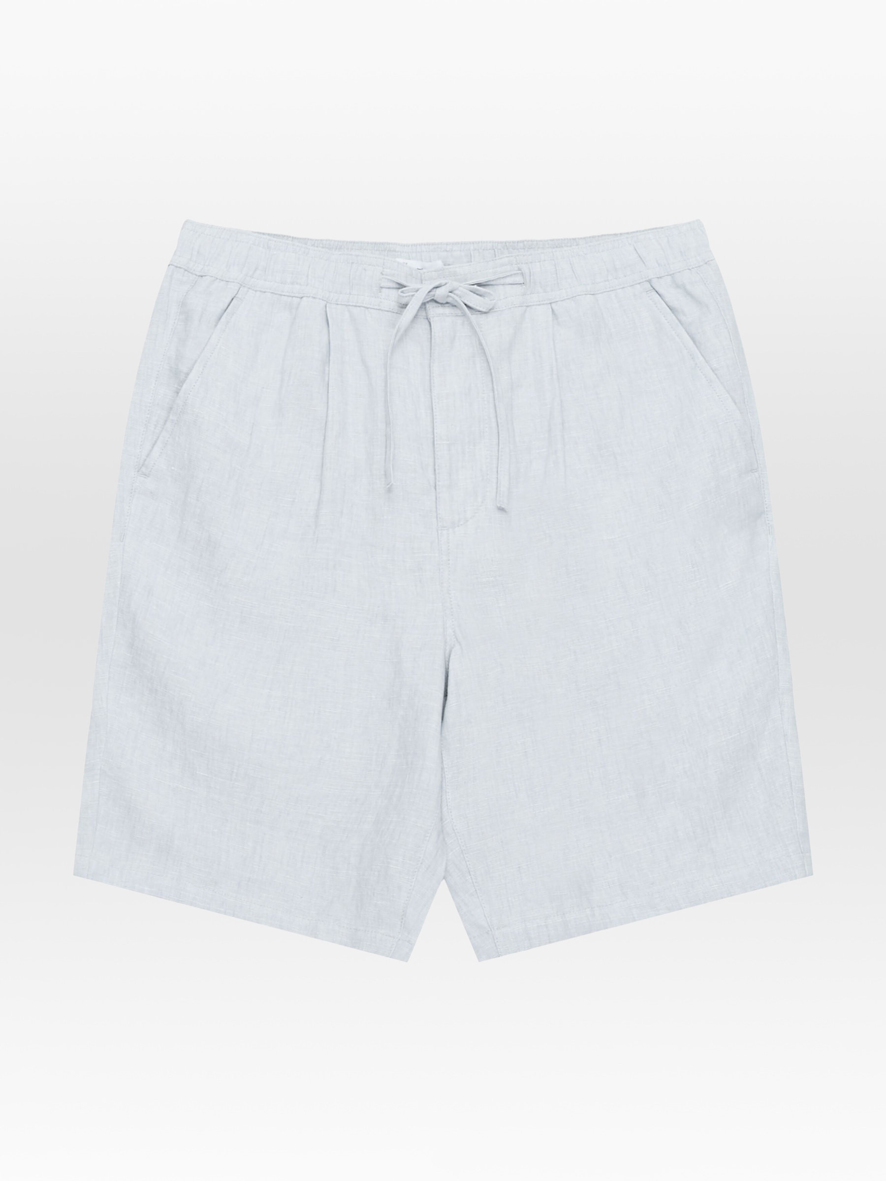 Hose Fig Loose Linen Shorts dusk blue Knowledge Cotton Apparel