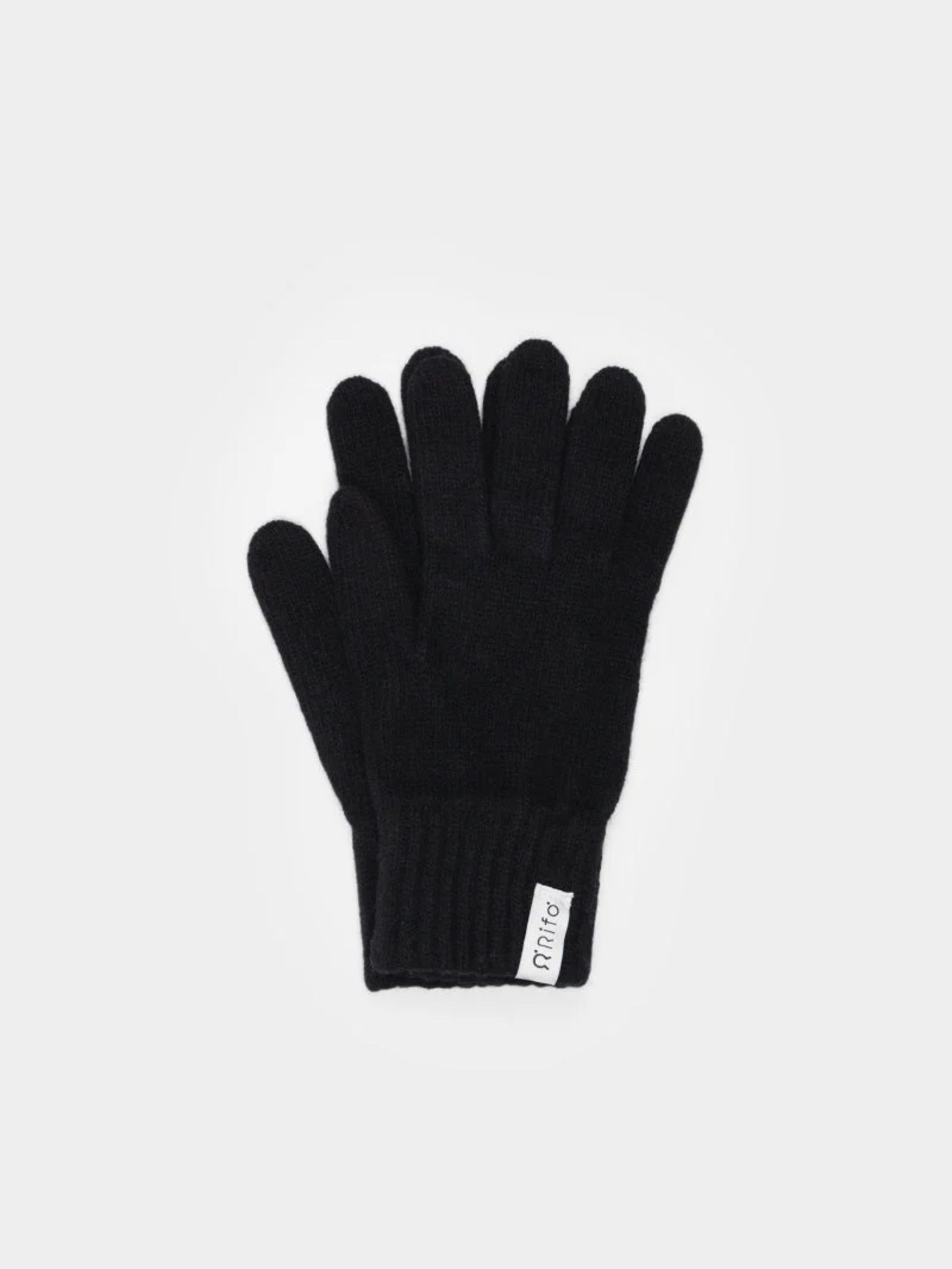 Handschuhe Recycled Cashmere Women Gloves Anita black ardesia Rifo