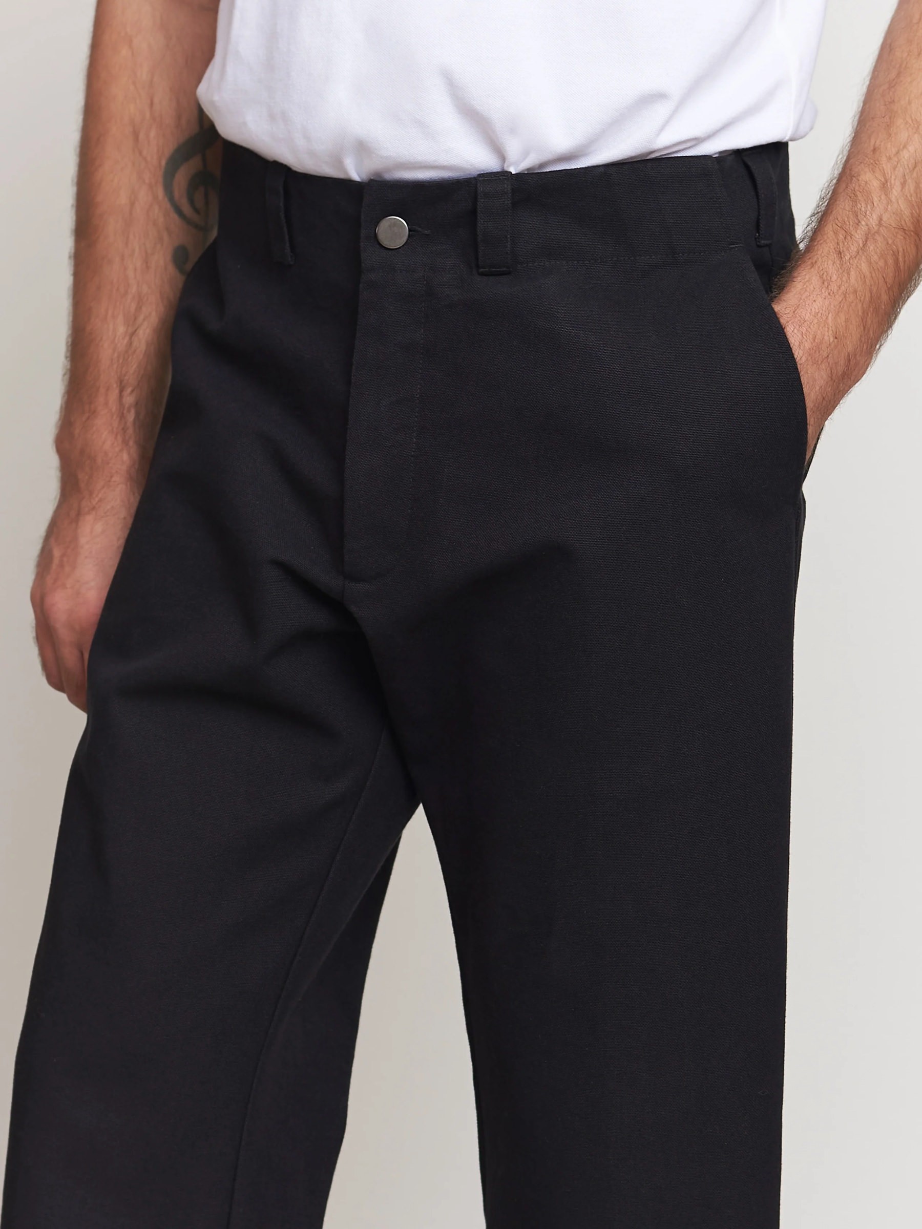 Hose Waban Trousers eco canvas 420g black About Companions