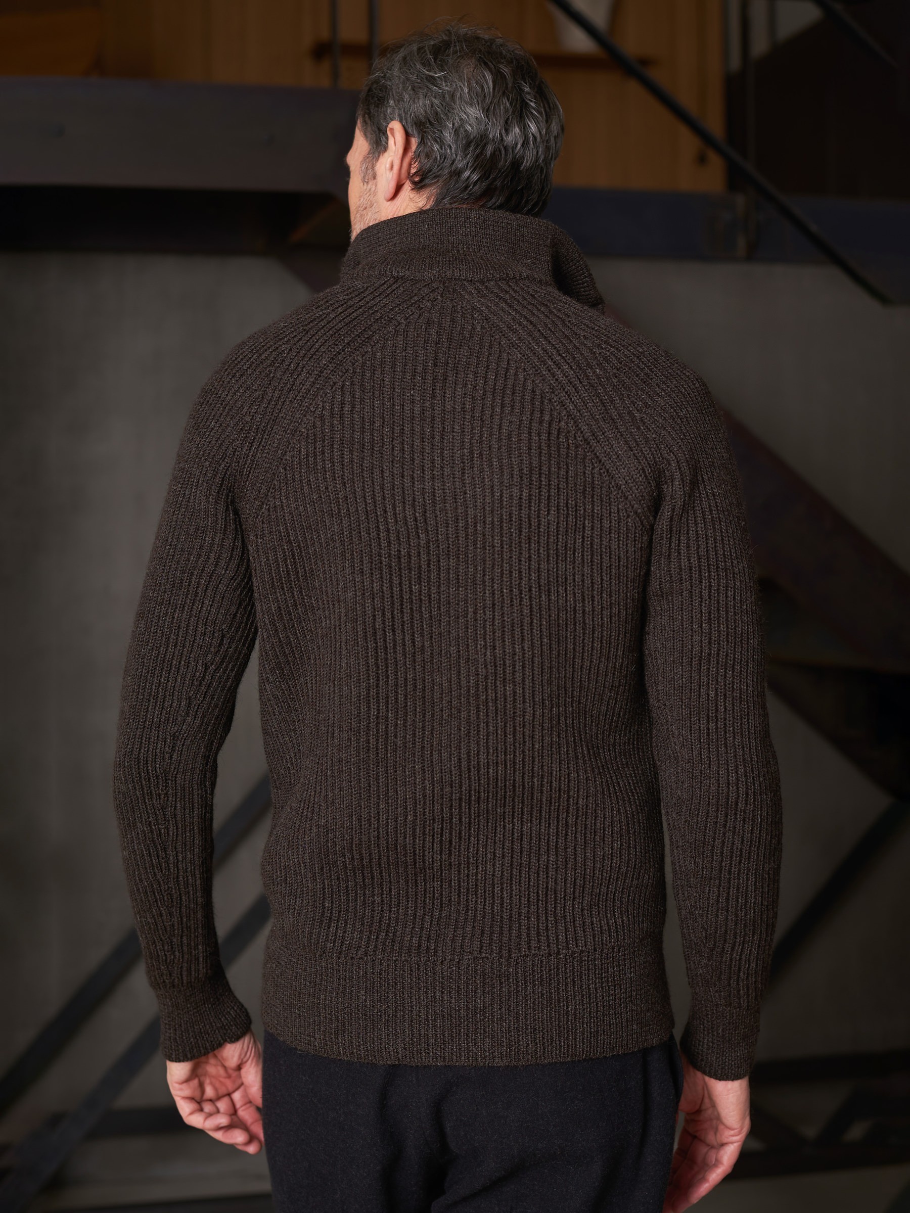 Pullover Nolan Jumper eco undyed alpaca brown About Companions