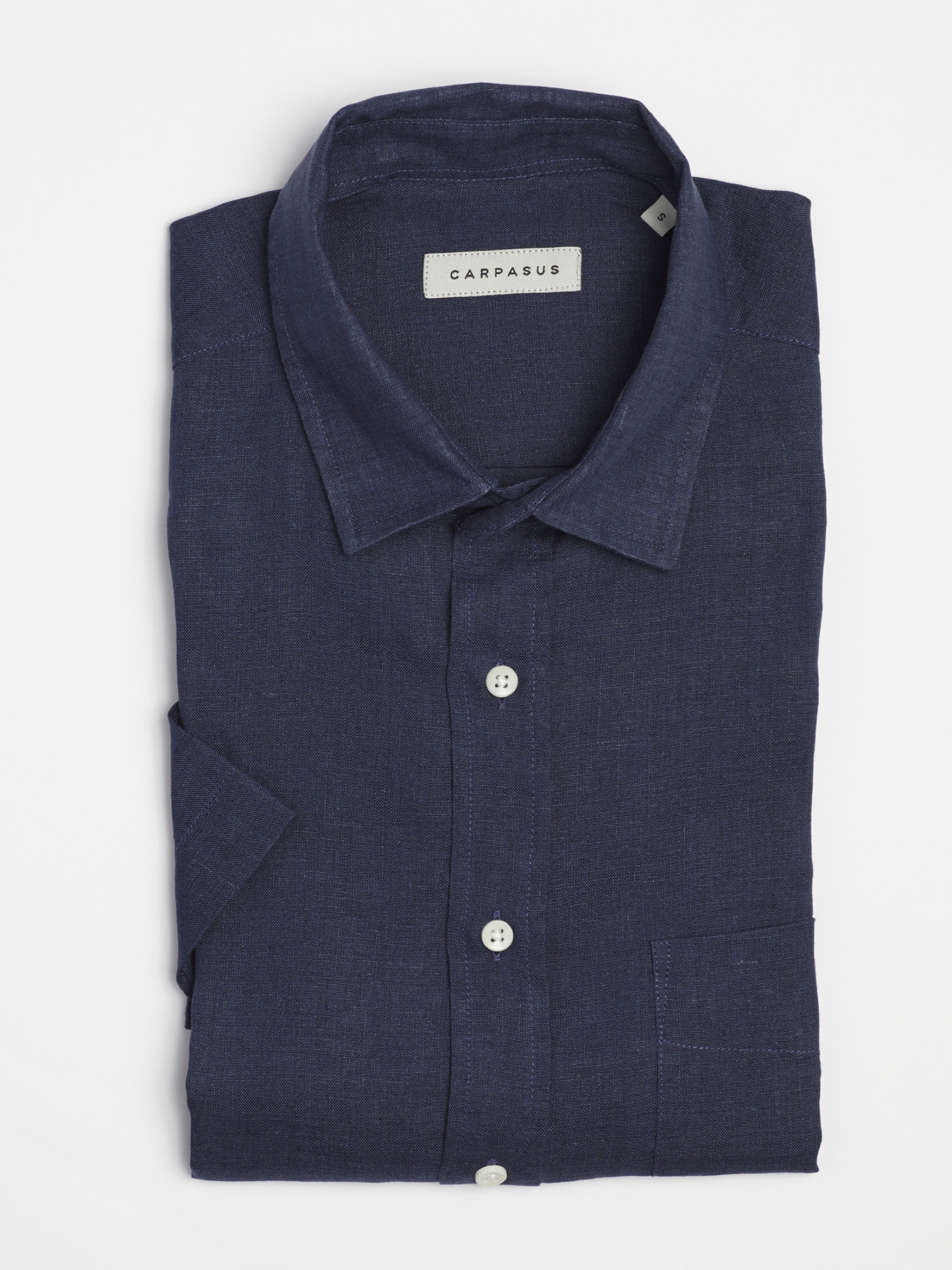 Hemd Shirt Linen Lido navy Carpasus