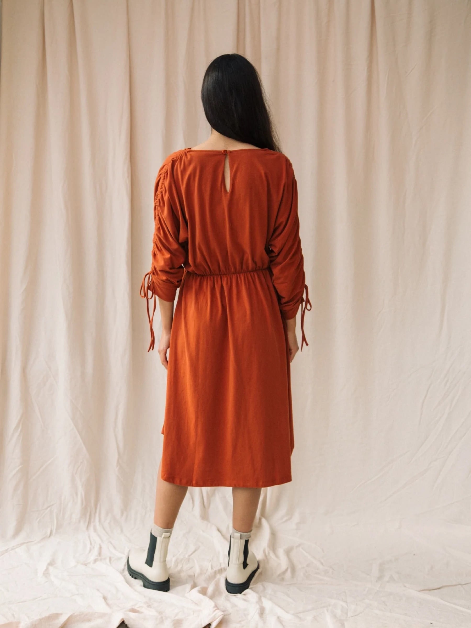 Kleid Azalea Organic Cotton Jersey Dress paprika Beaumont Organic