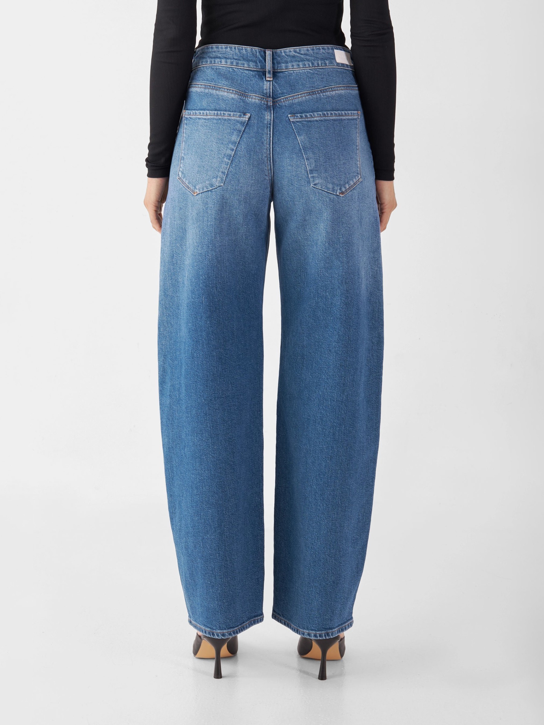 Jeans Hose Ash Barrel Leg medium blue Dawn Denim