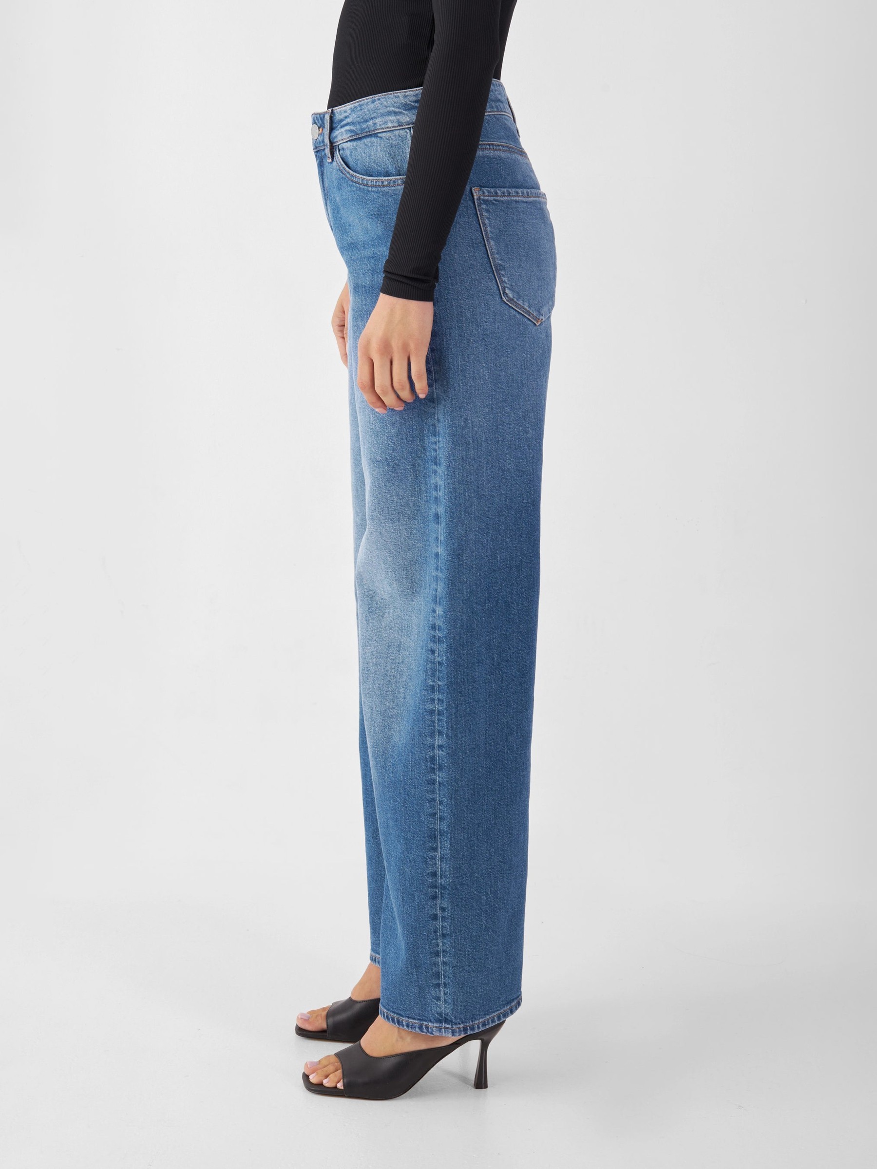 Jeans Hose Ash Barrel Leg medium blue Dawn Denim