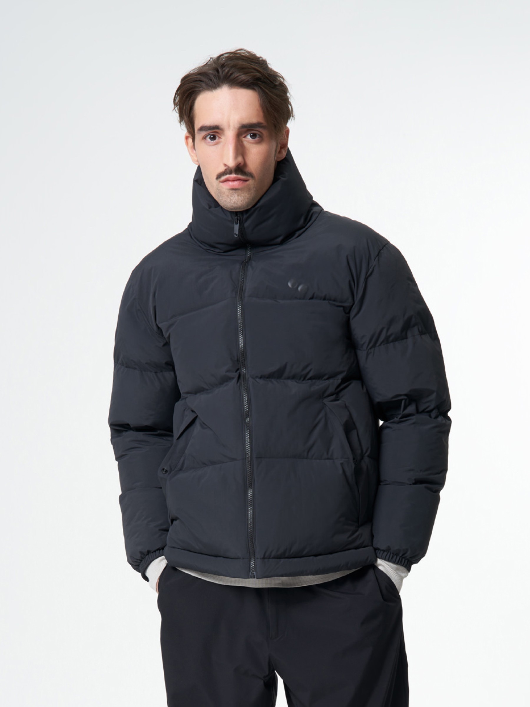 Jacke Puffer Jacket Unisex peat black pinqponq