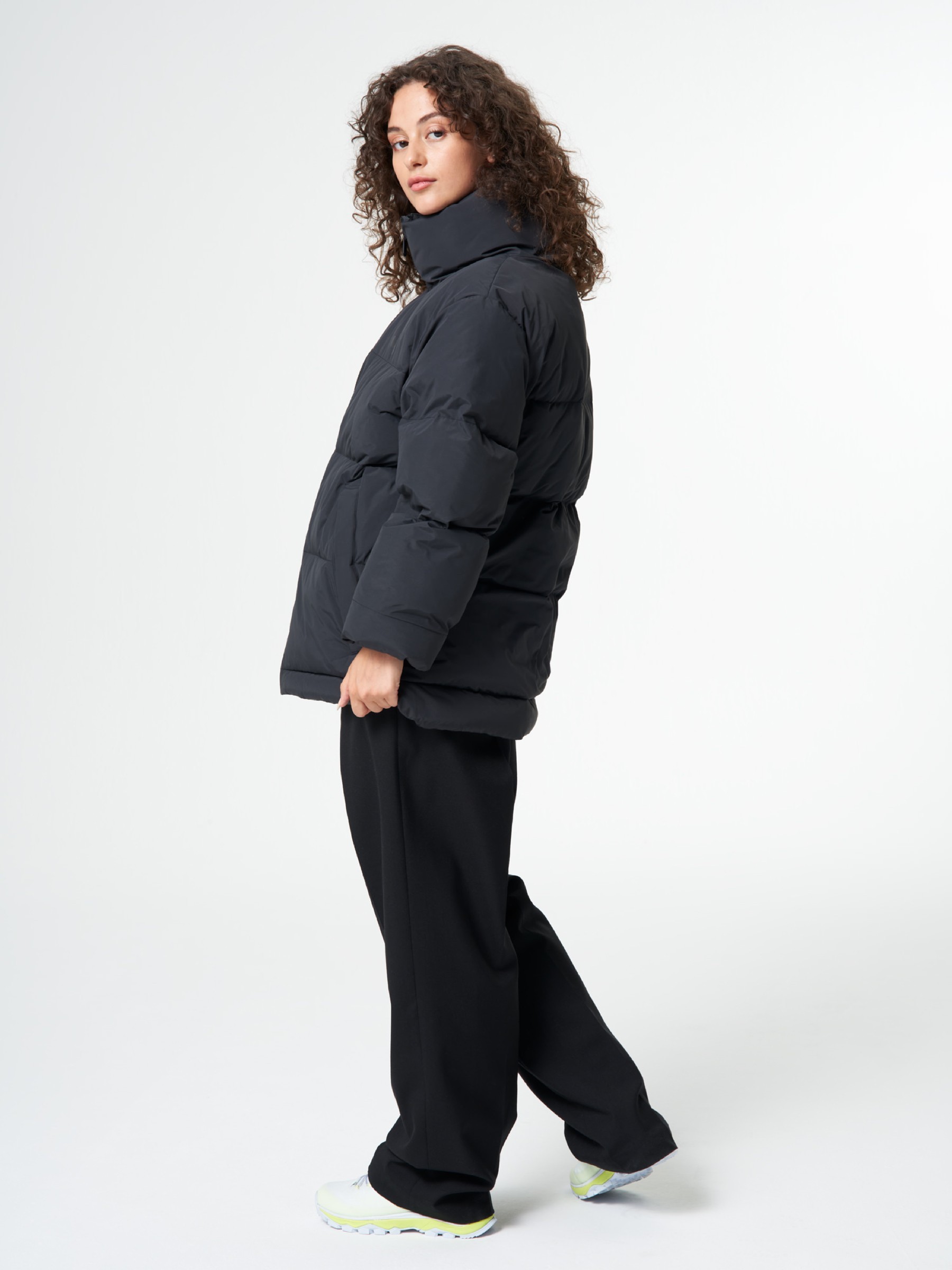 Jacke Puffer Jacket Unisex peat black pinqponq