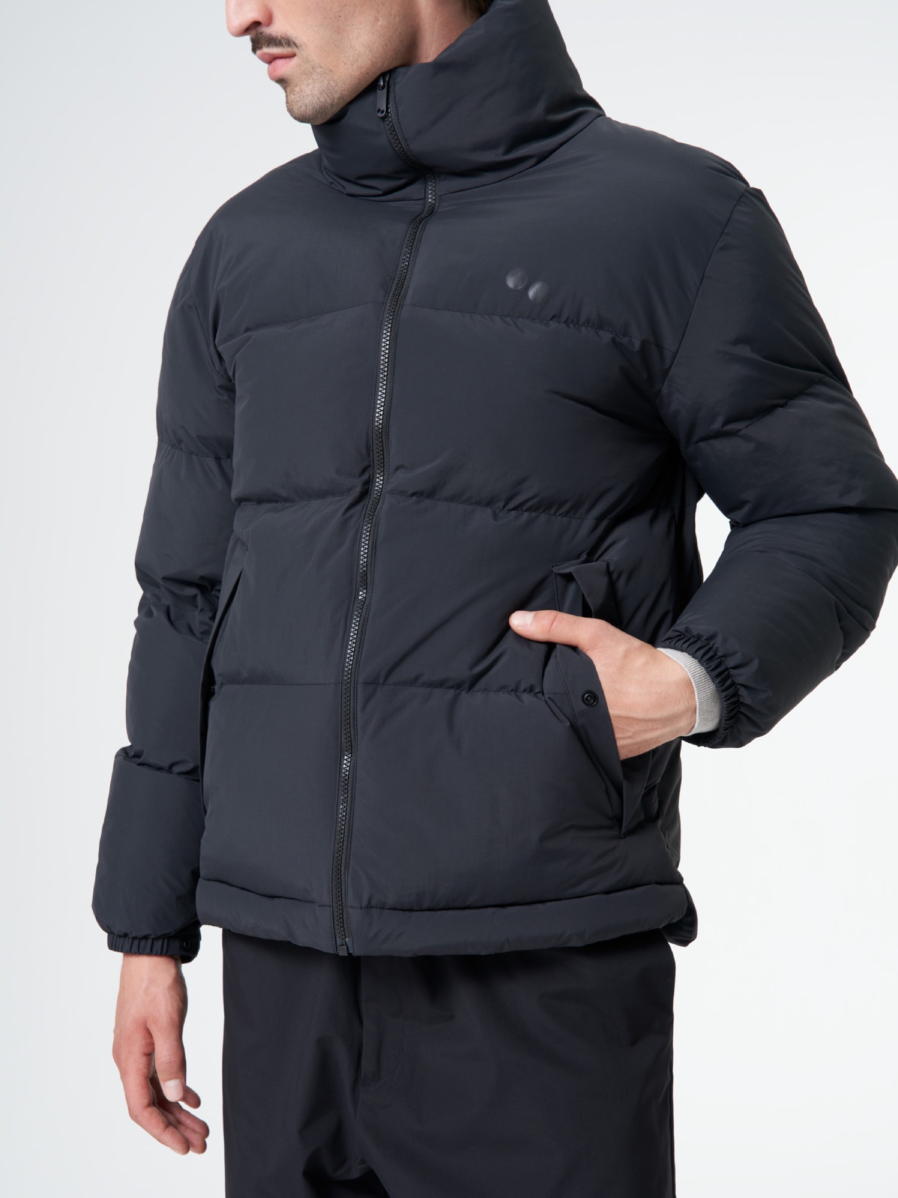 Jacke Puffer Jacket Unisex peat black pinqponq