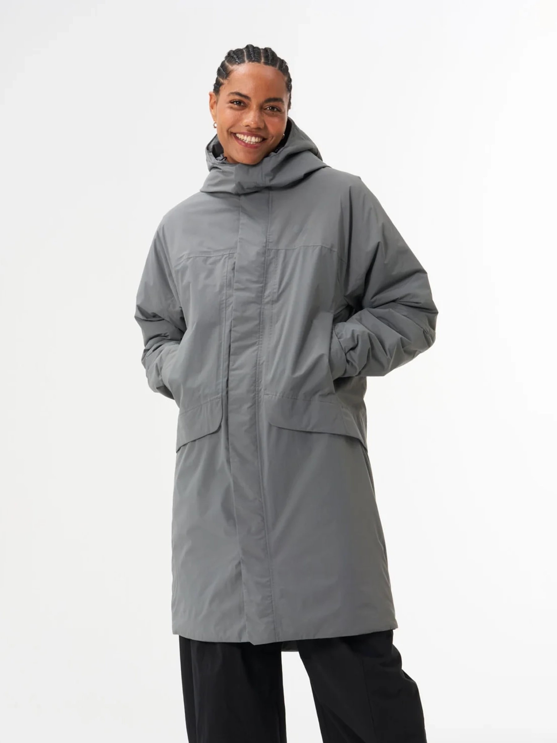 Mantel Parka Unisex strom grey pinqponq