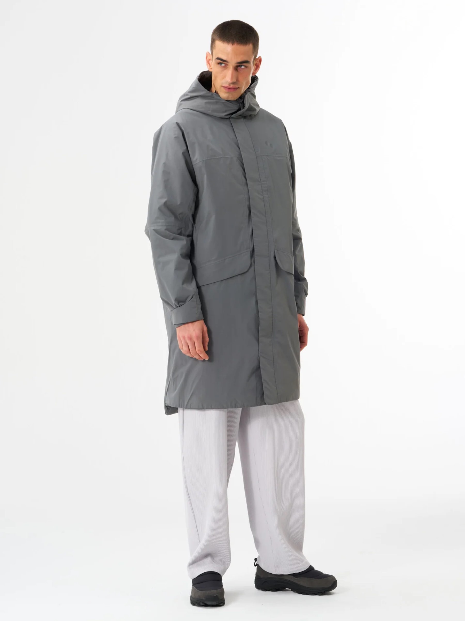 Mantel Parka Unisex strom grey pinqponq