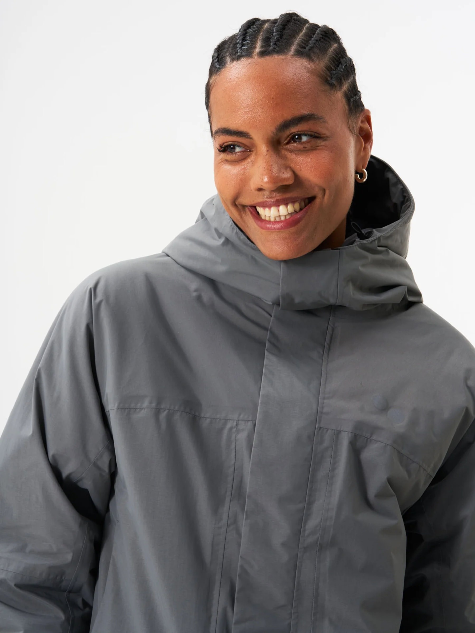 Mantel Parka Unisex strom grey pinqponq