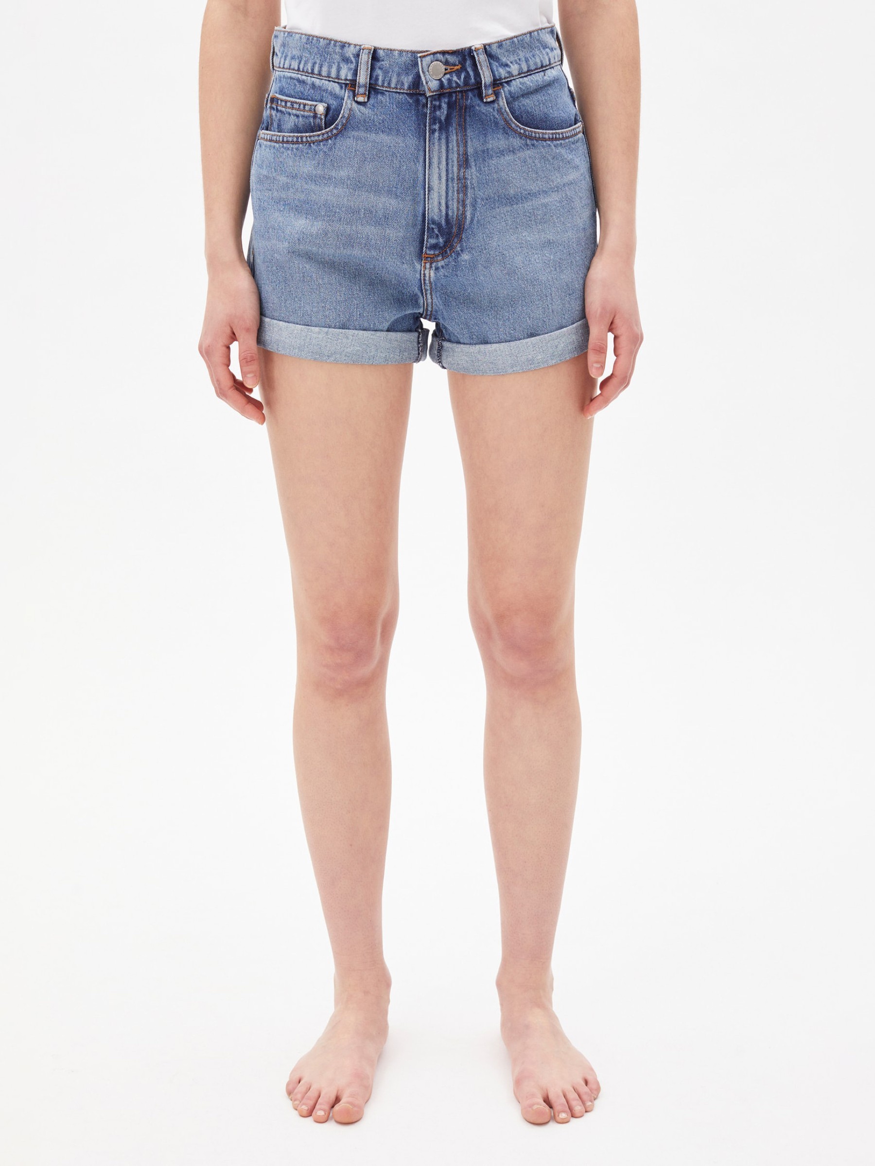 Jeans Shorts Silvaa faded blue Armedangels