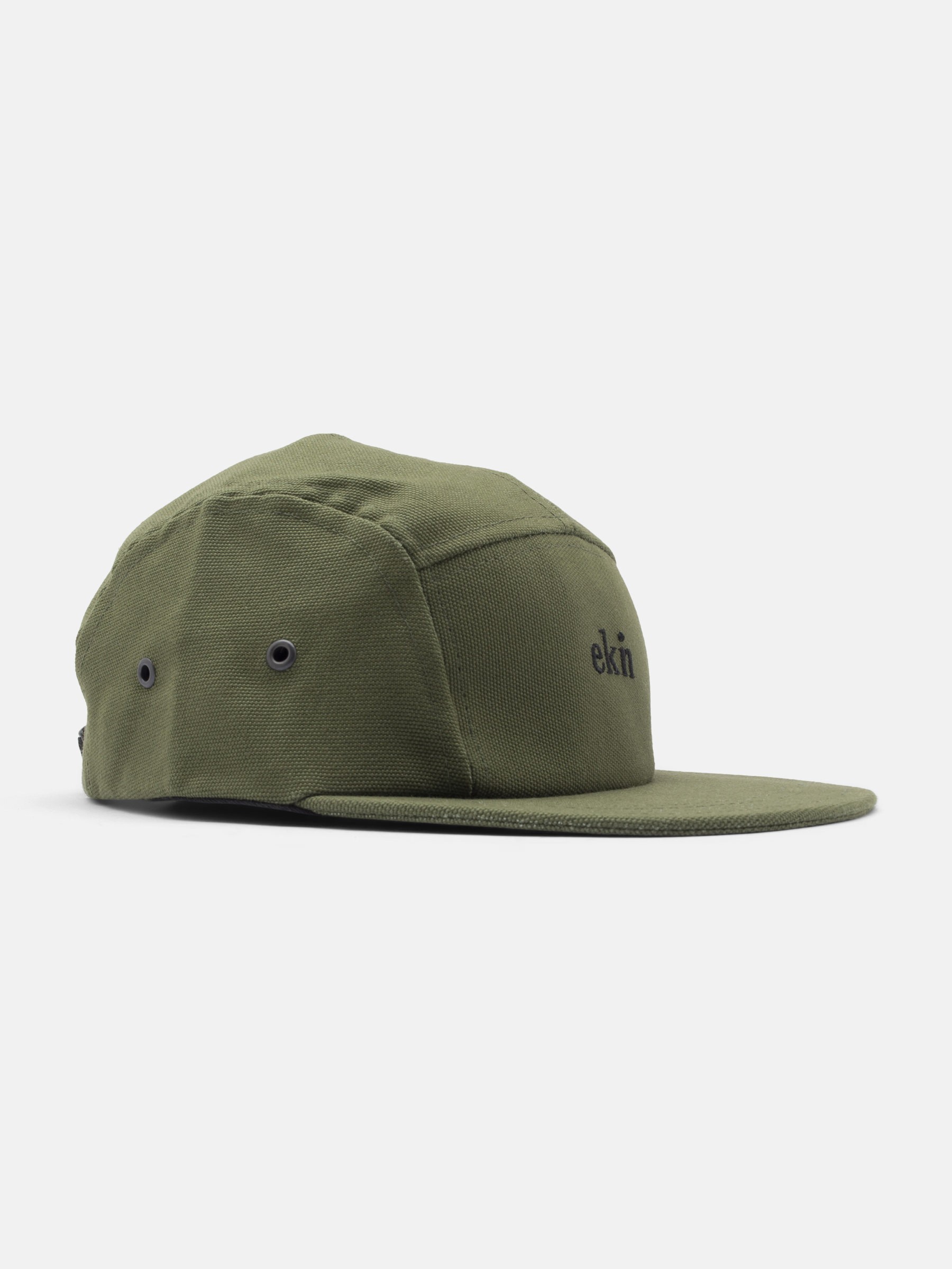 Mütze Five Panel Cap olive canvas ekn Footwear