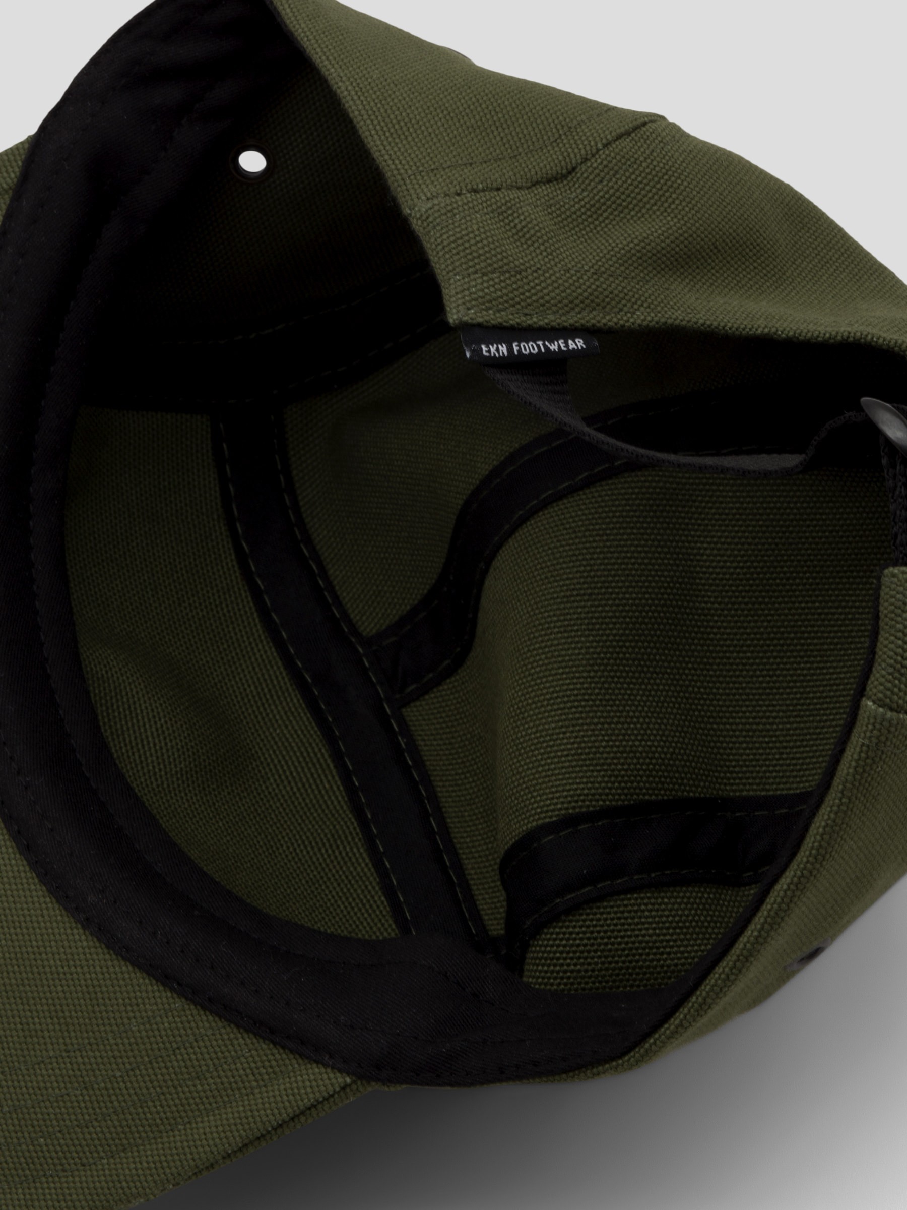 Mütze Five Panel Cap olive canvas ekn Footwear