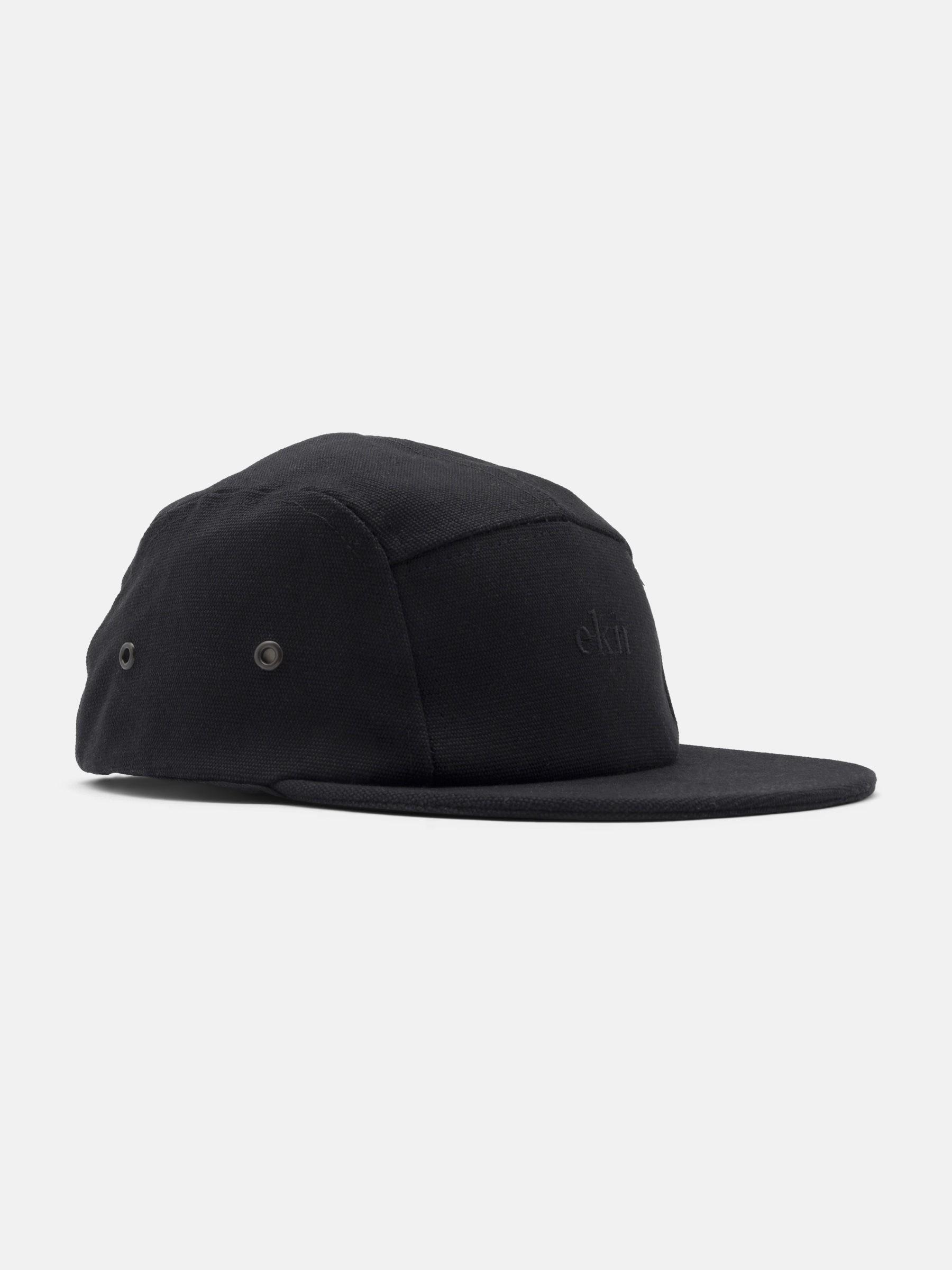 Mütze Five Panel Cap black canvas ekn Footwear