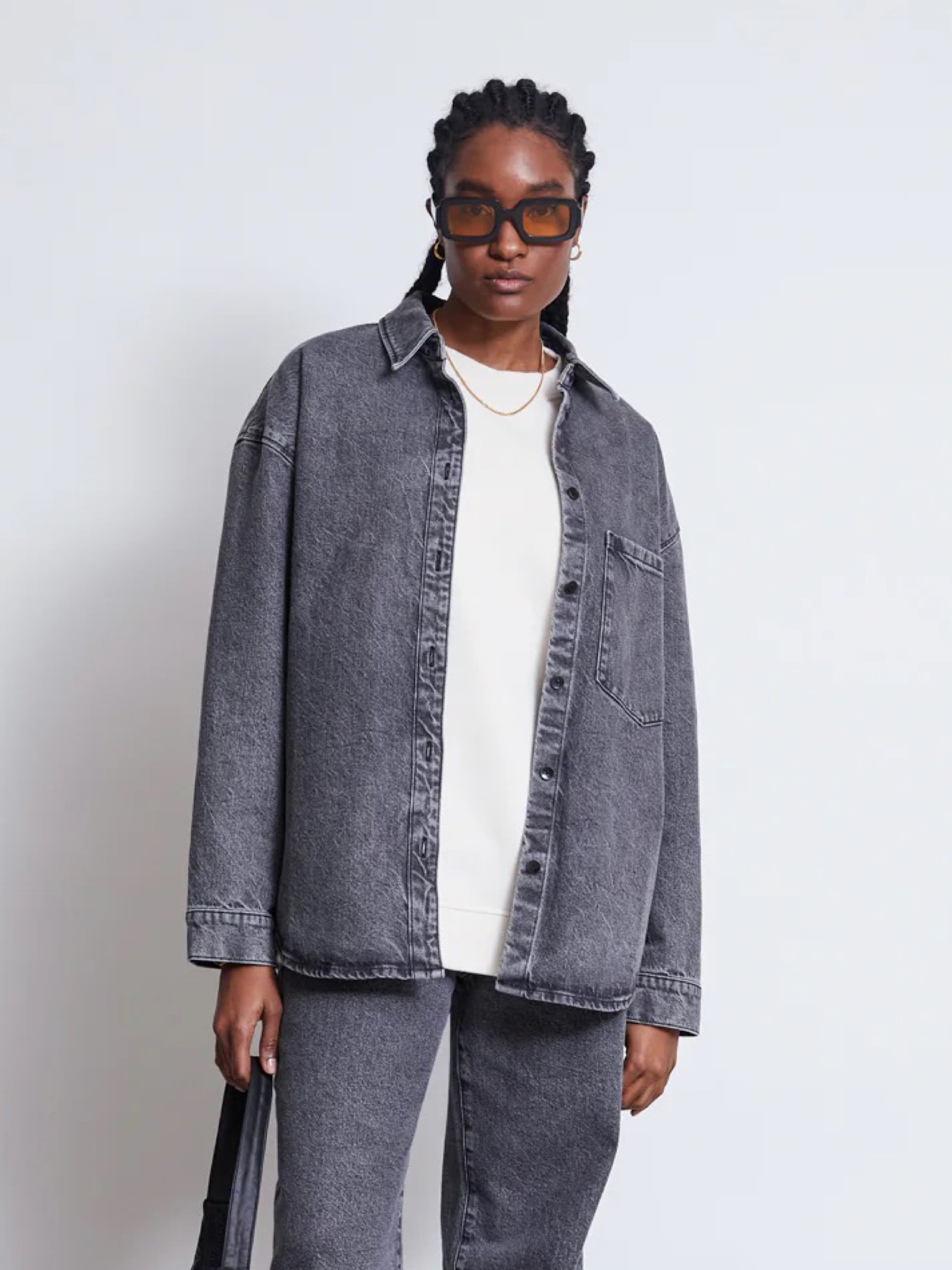 Jeanshemd Solace Denim Shirt light grey Jan 'n June