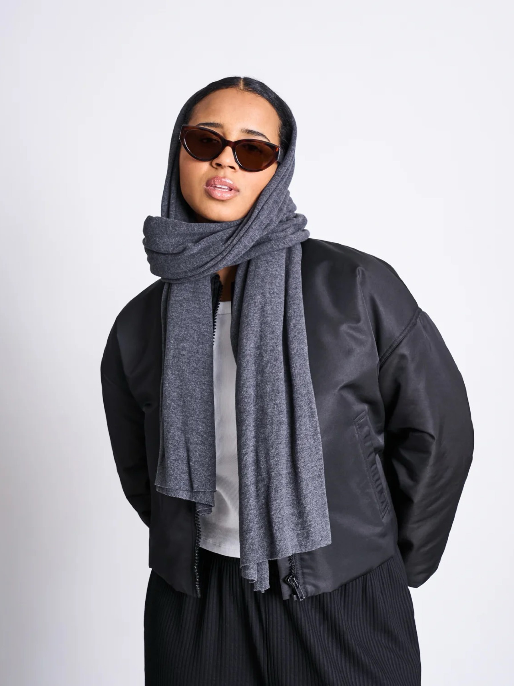 Schal Ross Scarf dark grey Jan 'n June