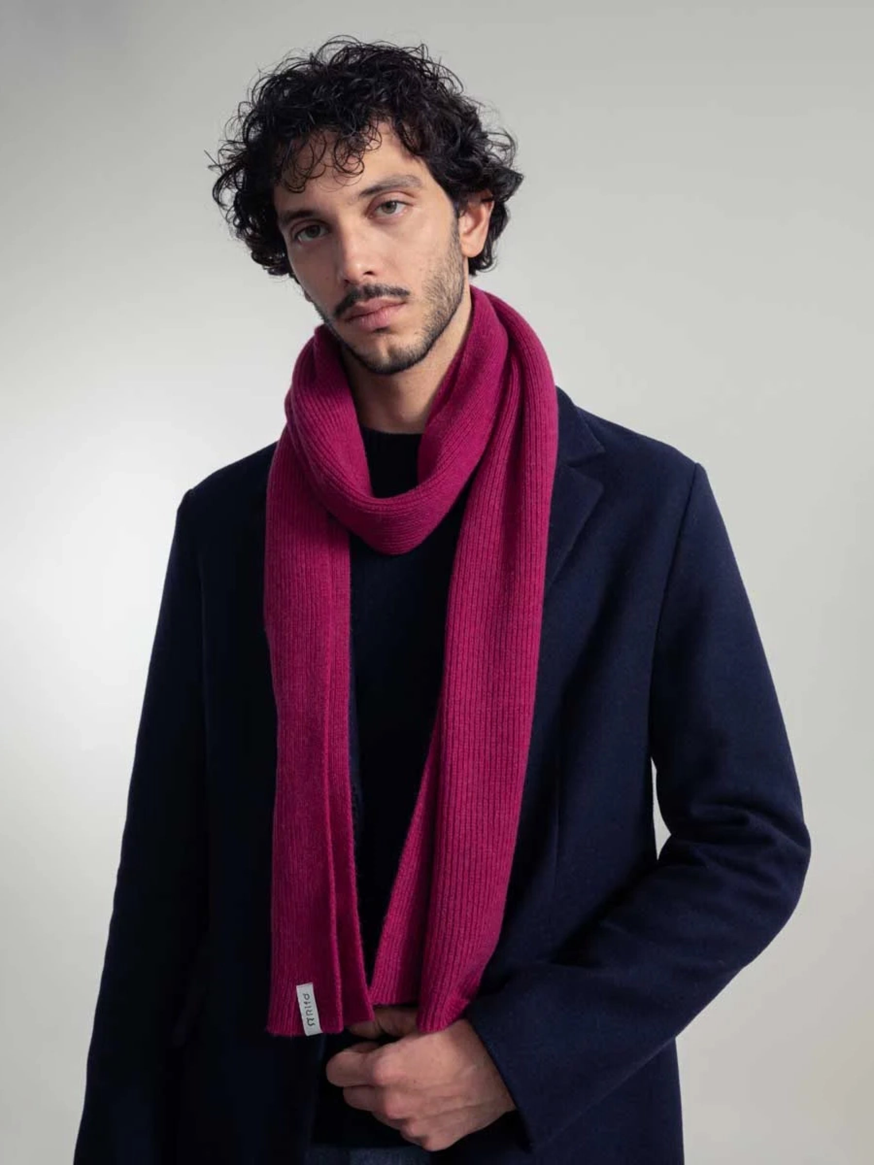 Schal Federico Recycled Cashmere Scarf pink ciclamino Rifo