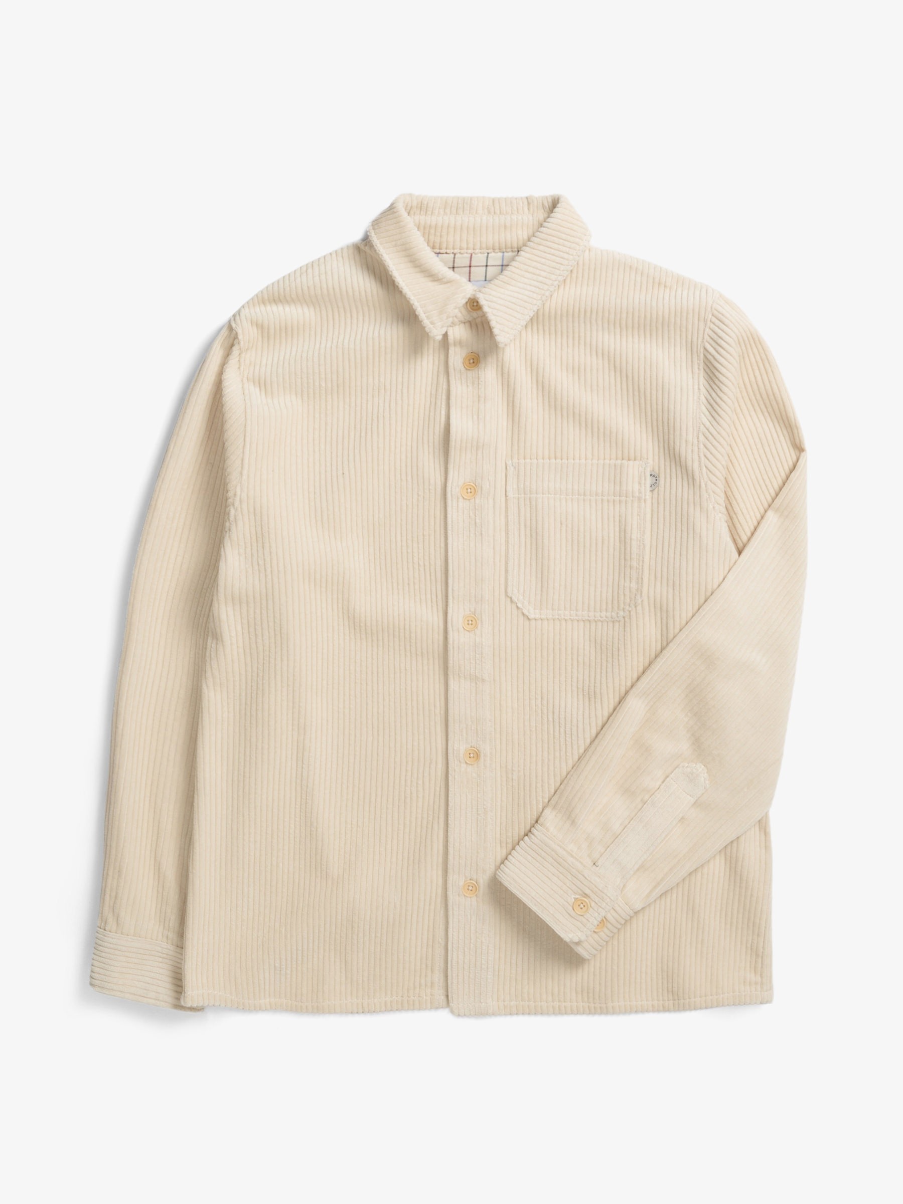 Hemd Cord Casual Shirt white sand Rotholz