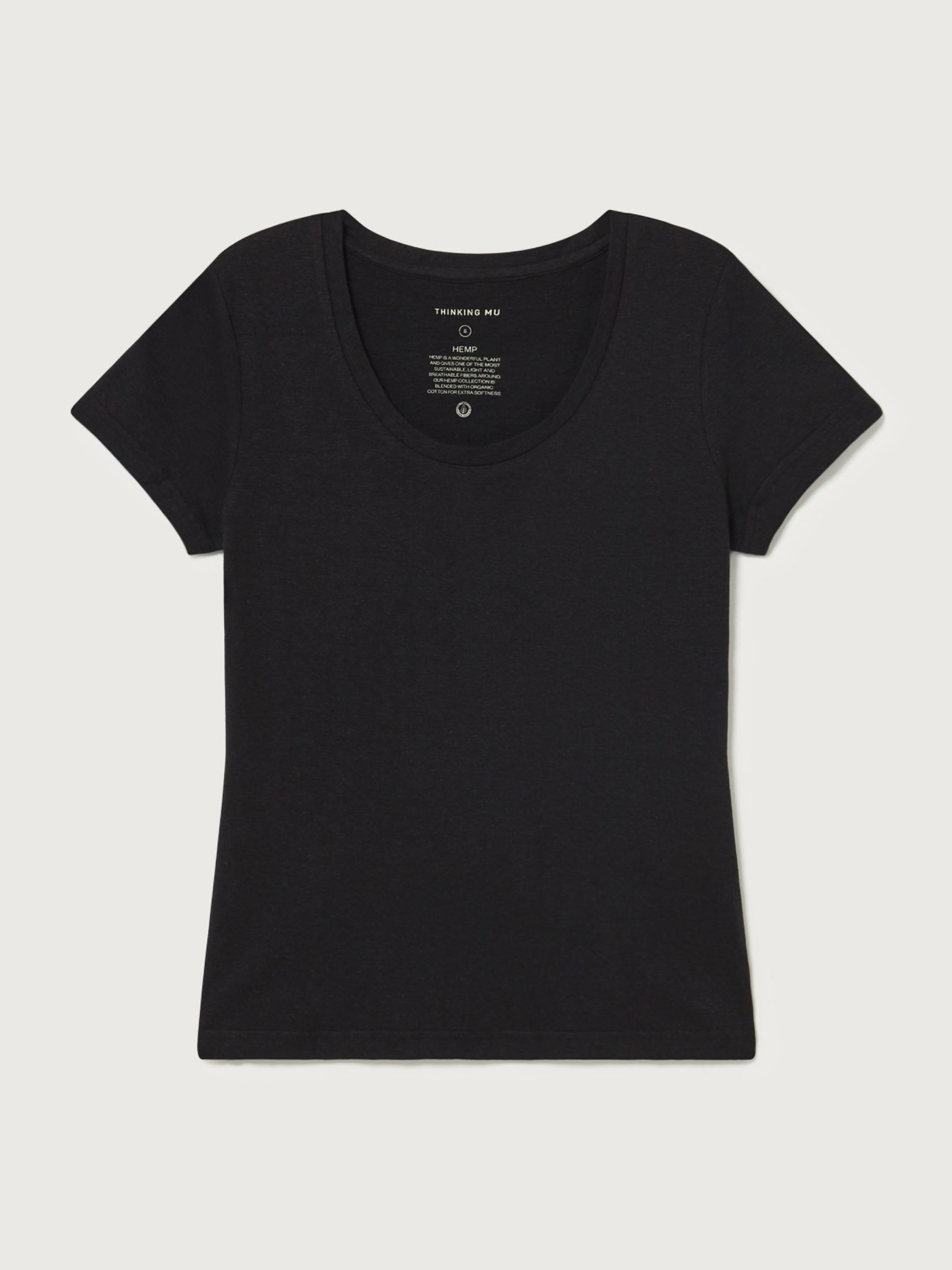 Hemp Regina T-Shirt black Thinking Mu