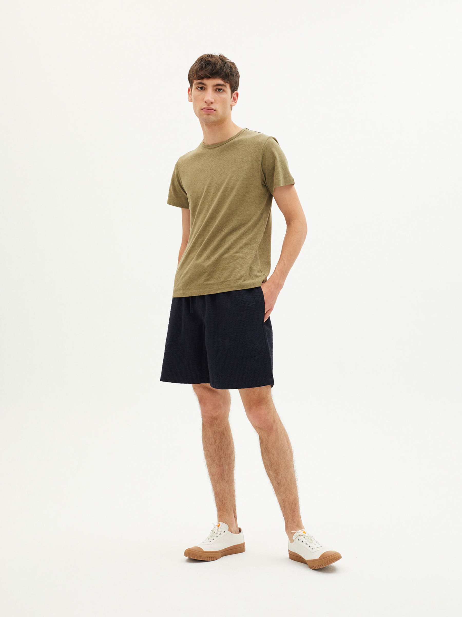 Hemp T-Shirt kaki Thinking Mu