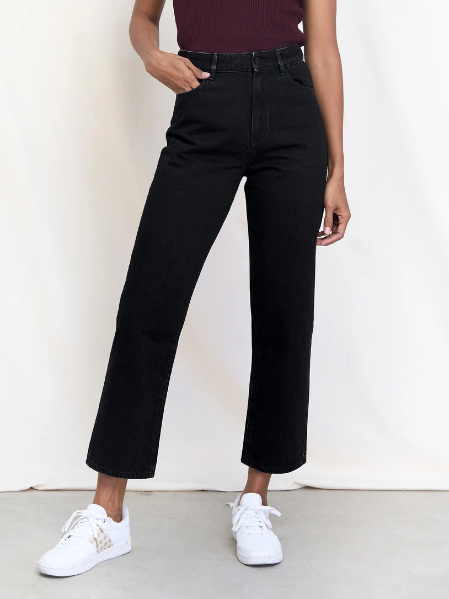 Jeans Dawn Wide Straight black denim Dawn Denim