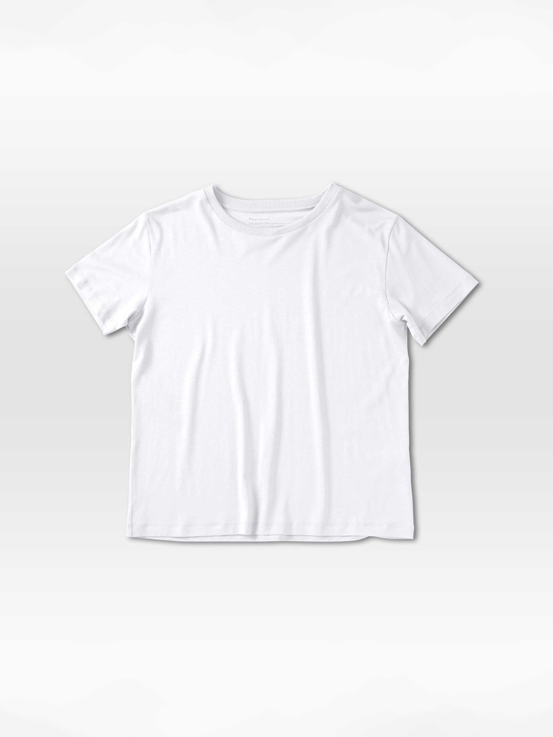 T-Shirt Tone Tencel/Cotton wooden white pinqponq