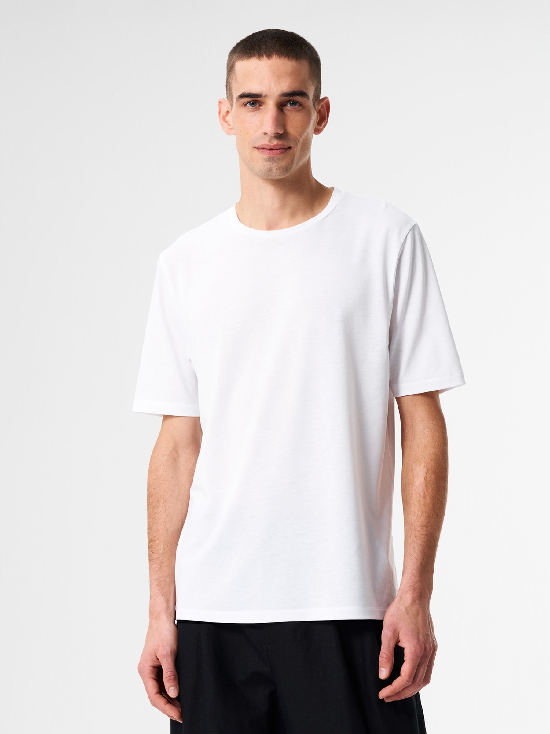 T-Shirt Iconic Tencel/Cotton wooden white pinqponq