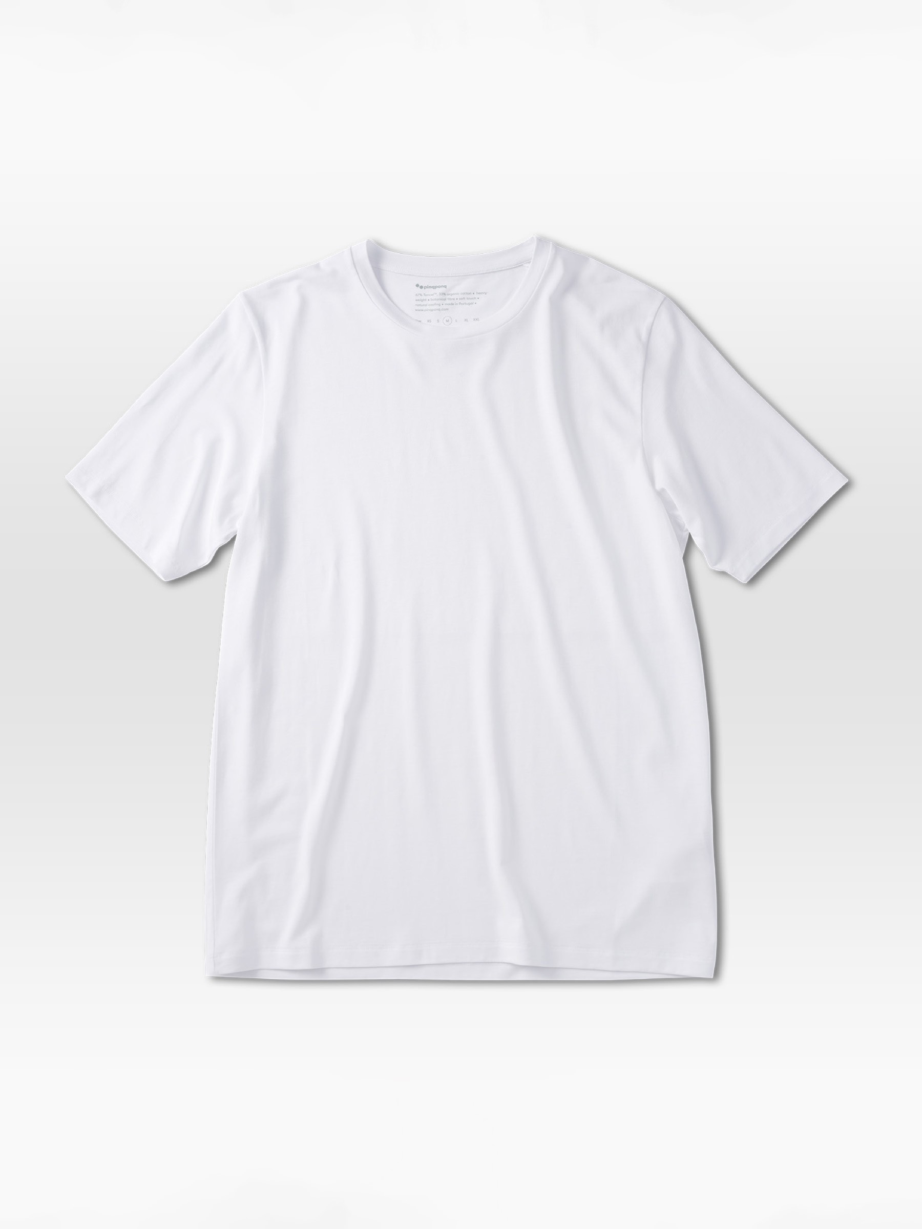 T-Shirt Iconic Tencel/Cotton wooden white pinqponq