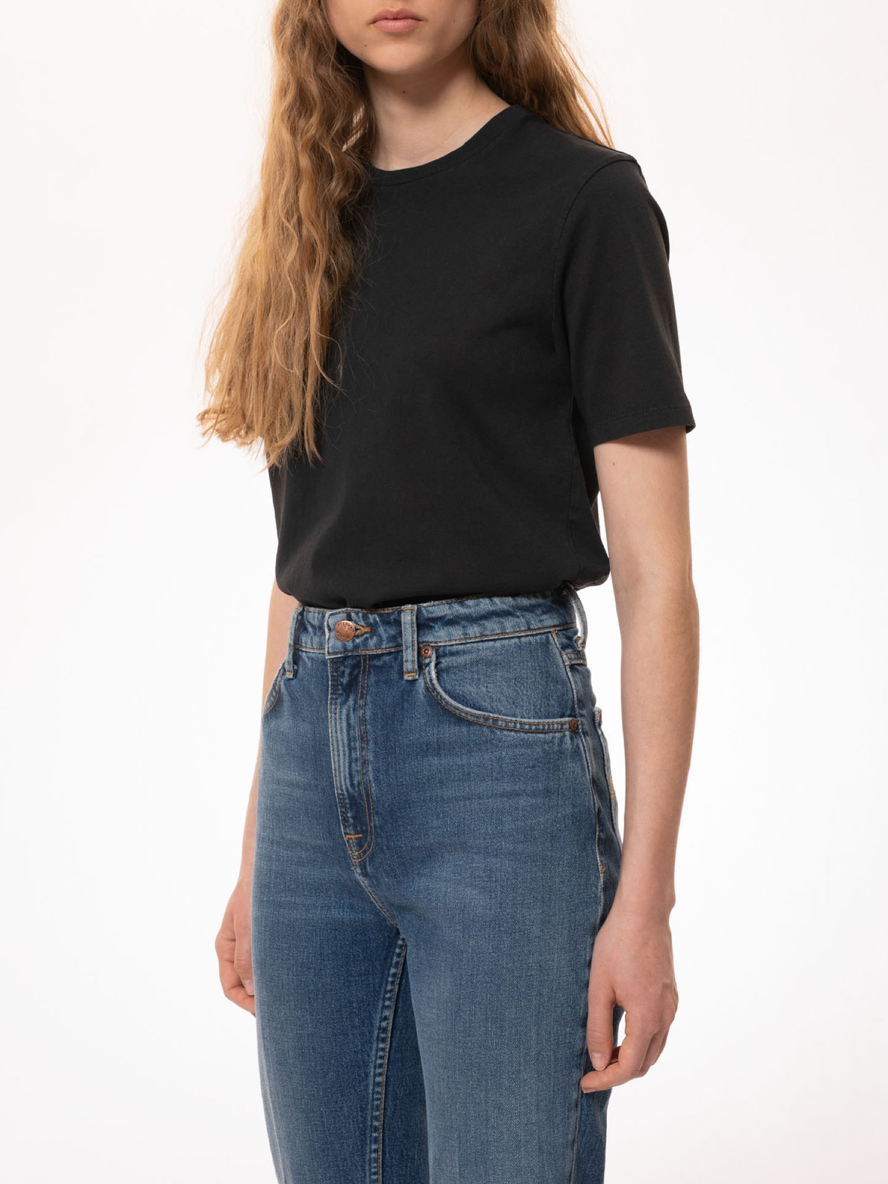 T-Shirt Joni Solid antracite Nudie Jeans