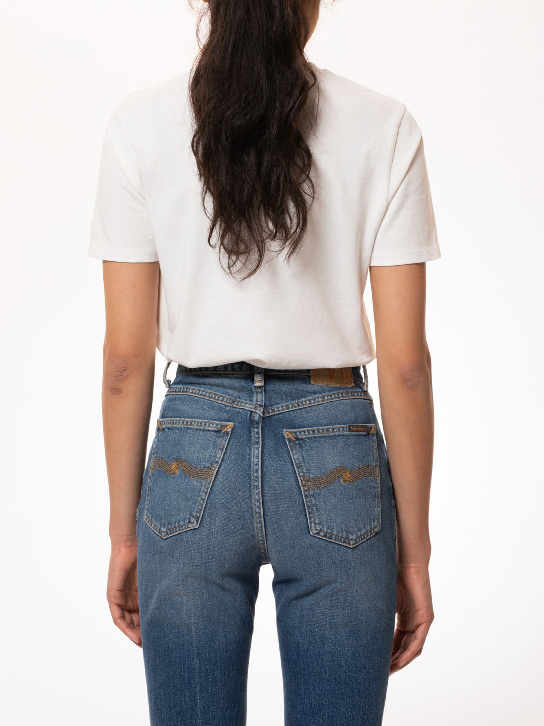 T-Shirt Joni Solid offwhite Nudie Jeans