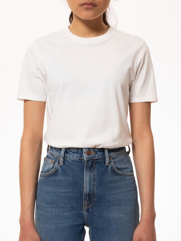 T-Shirt Joni Solid offwhite Nudie Jeans