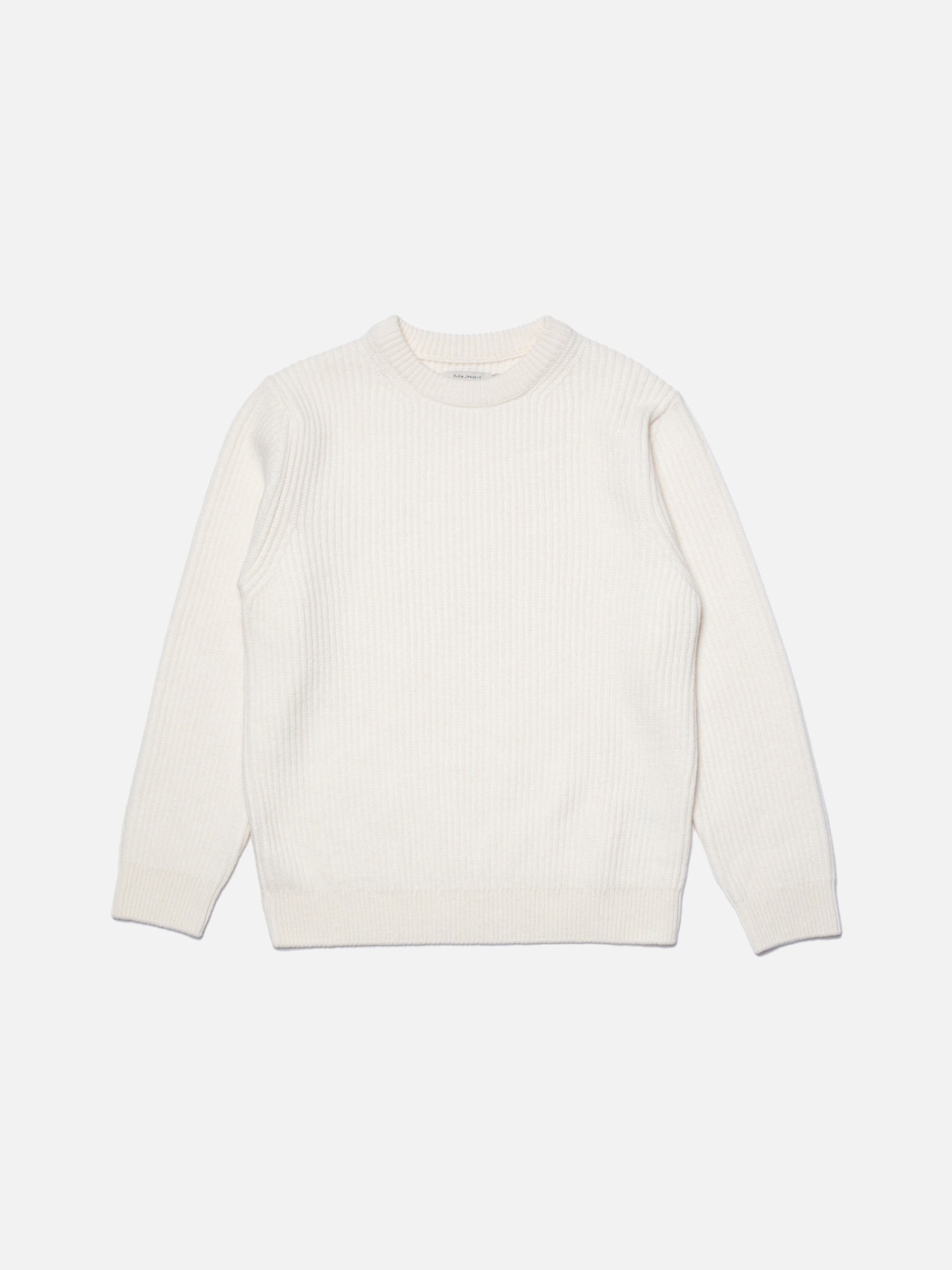 Pullover August Wool Rib offwhite Nudie Jeans