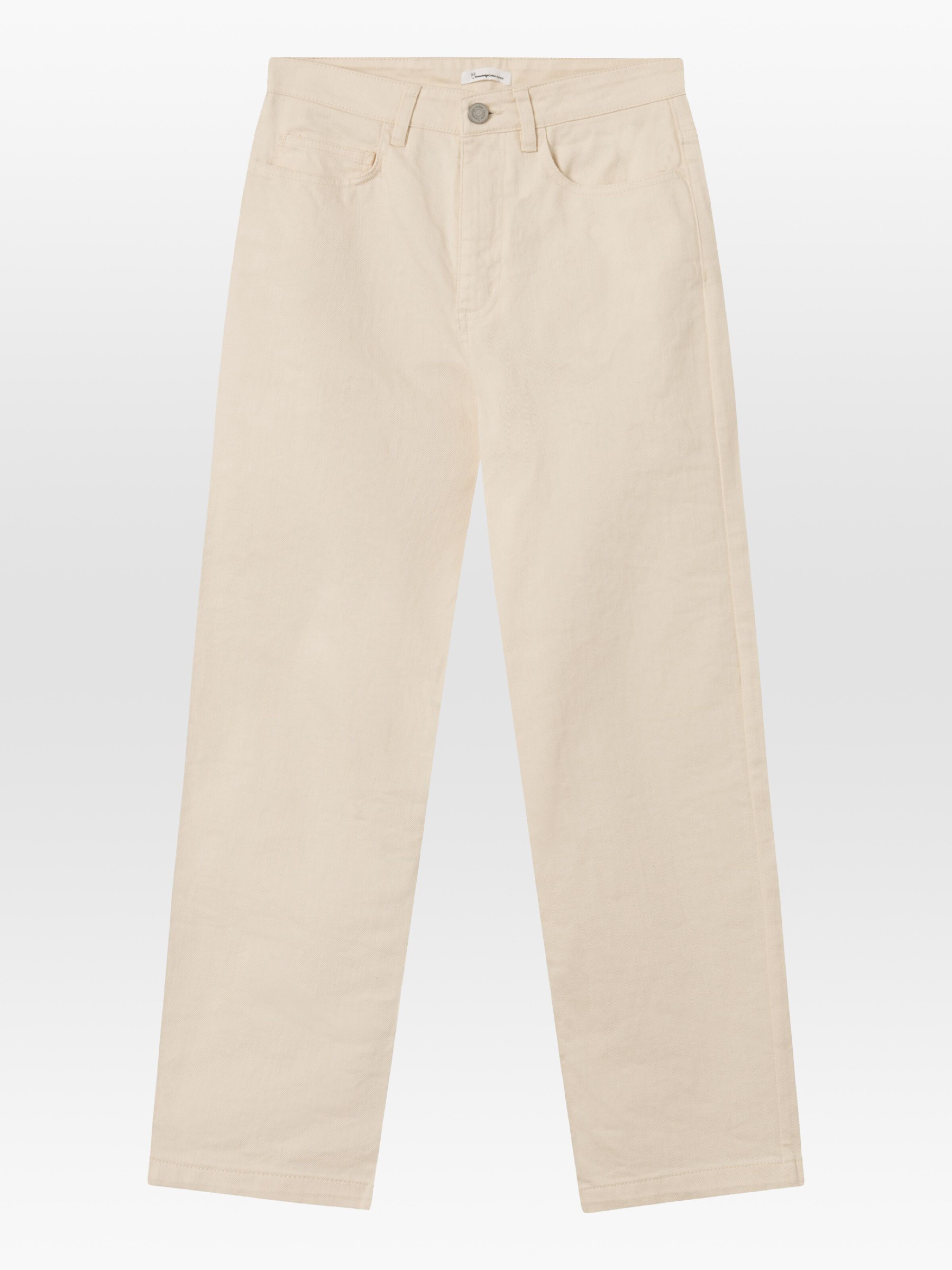 Hose Chloe Barrel High Rise Twill 5 Pocket Pants buttercream Knowledge Cotton Apparel