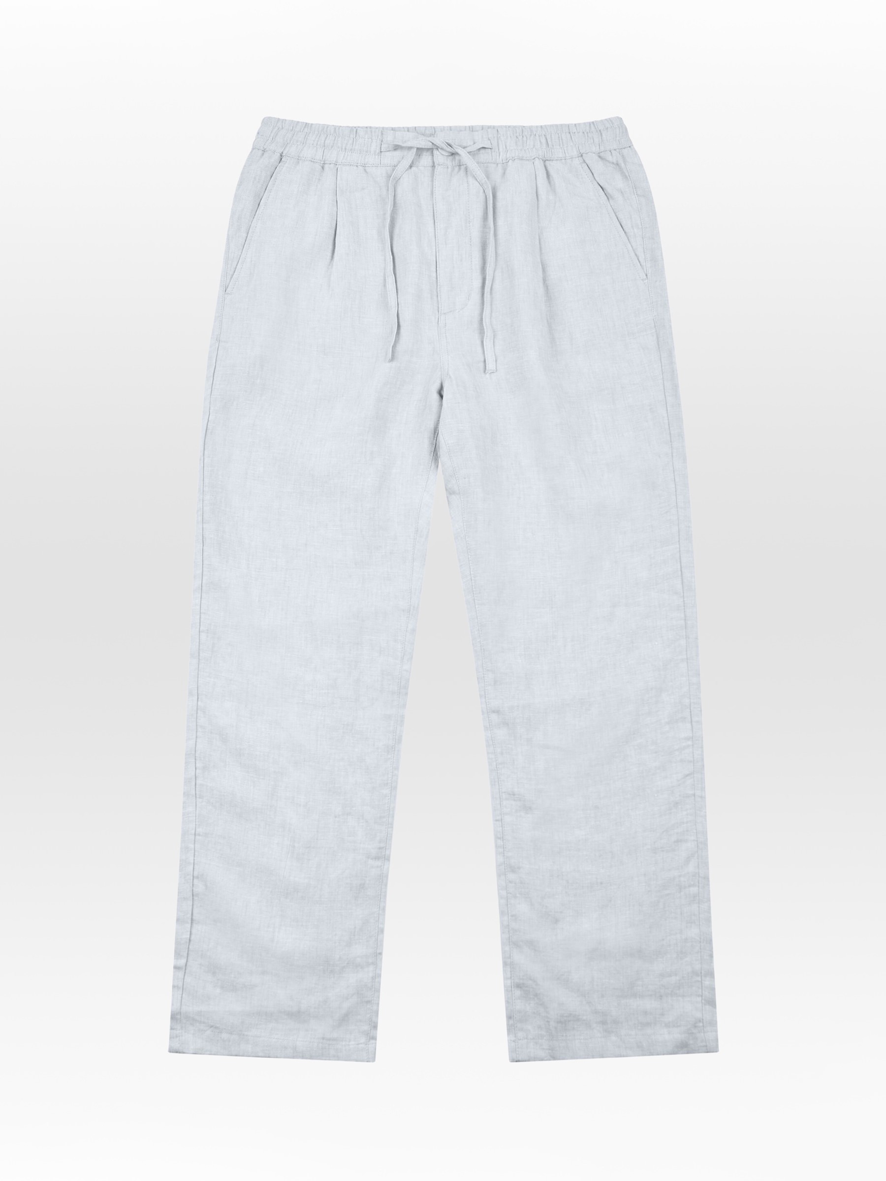 Hose Fig Loose Linen Pant dusk blue Knowledge Cotton Apparel