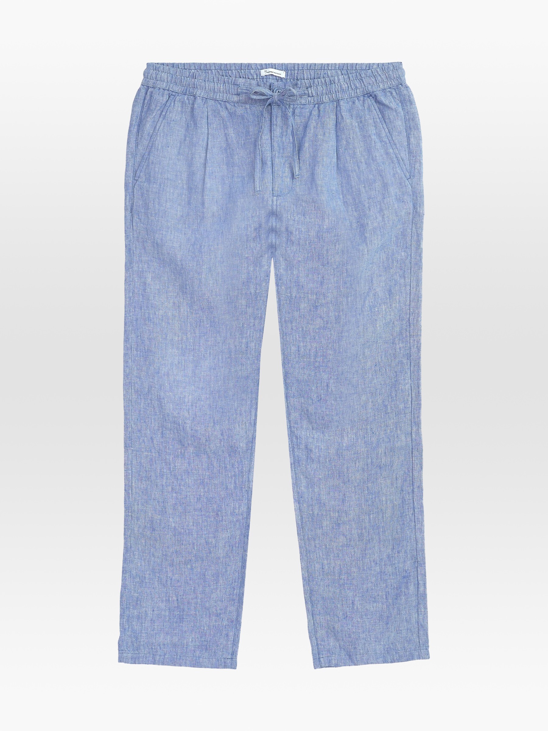 Hose Fig Loose Linen Pant moonlight blue Knowledge Cotton Apparel