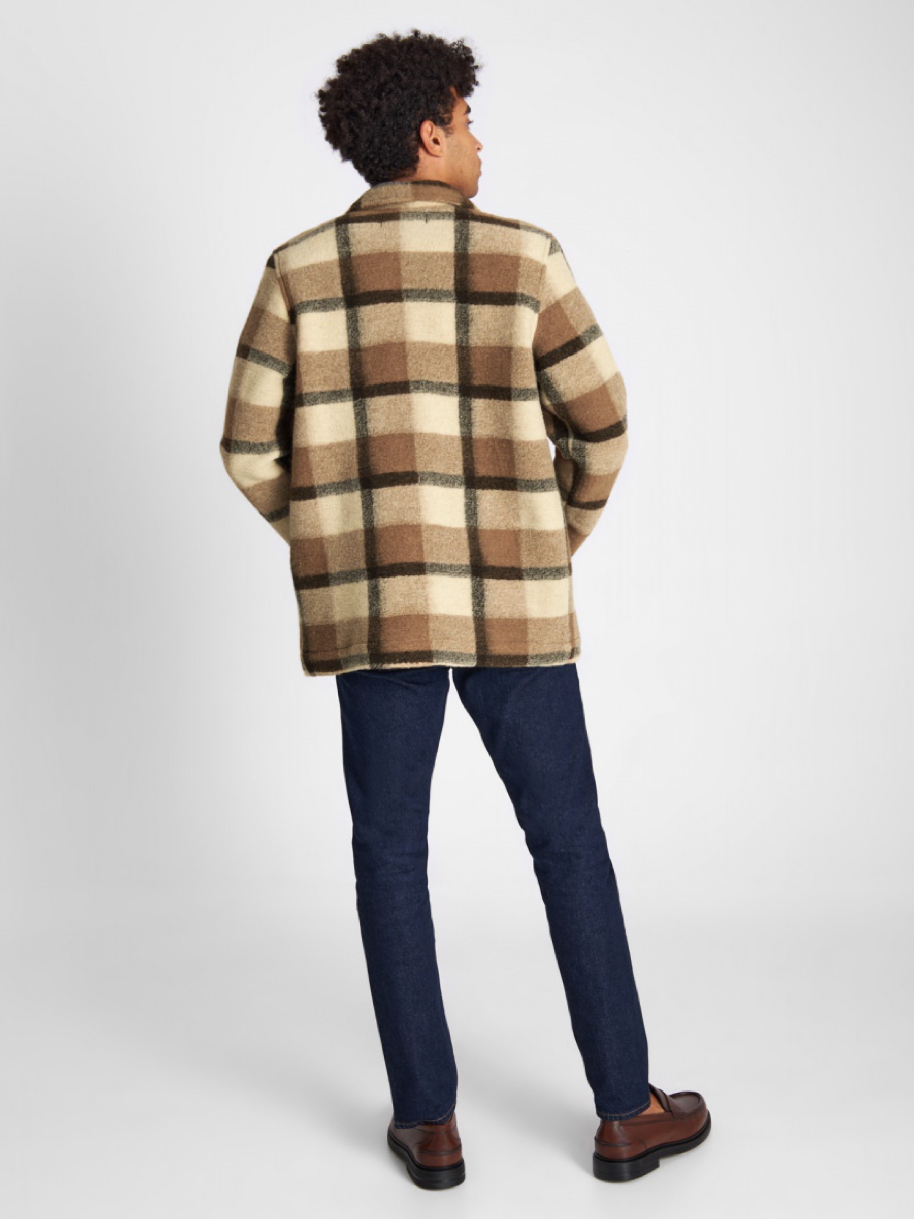 Overshirt Kaiser beige check Kings of Indigo – K.O.I.