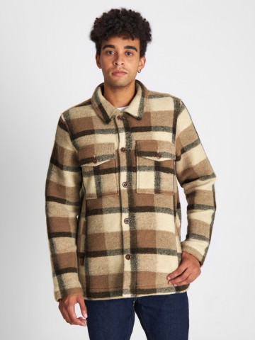 Overshirt Kaiser beige check Kings of Indigo – K.O.I.