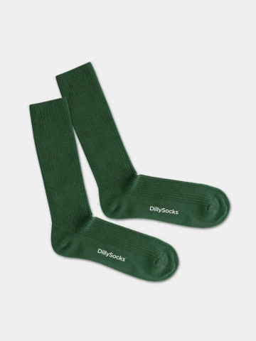 Socken OneColor Ribbed Socks forest green Dilly Socks