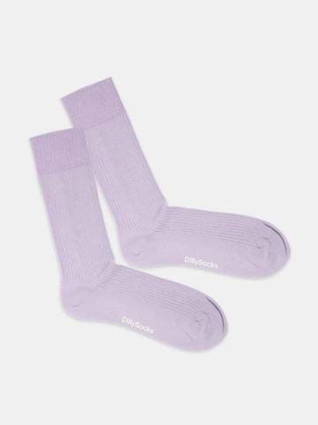 Socken OneColor Ribbed Socks lavender lilac Dilly Socks