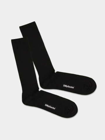 Socken OneColor Ribbed Socks night black Dilly Socks