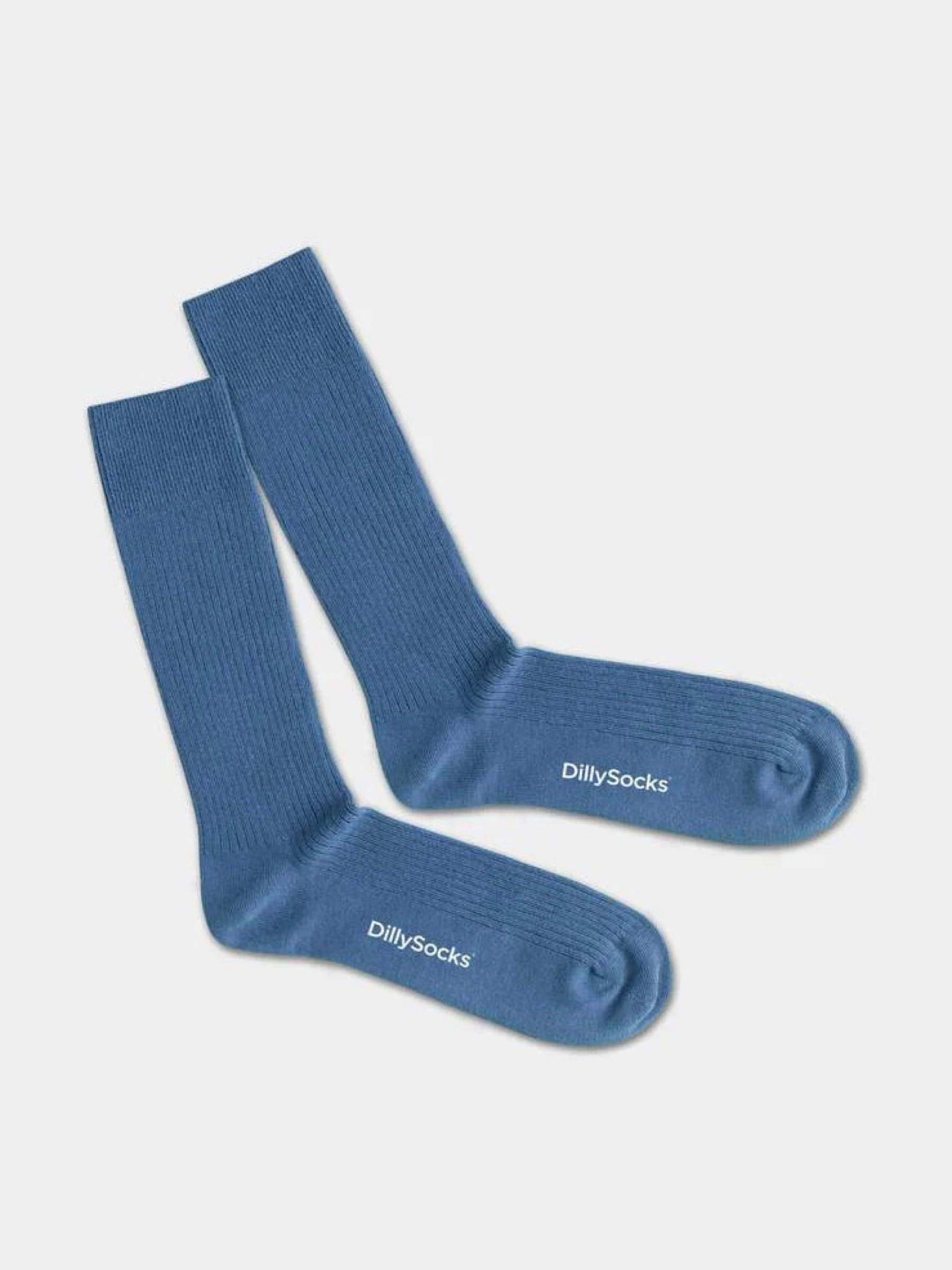 Socken OneColor Ribbed Socks steel blue Dilly Socks